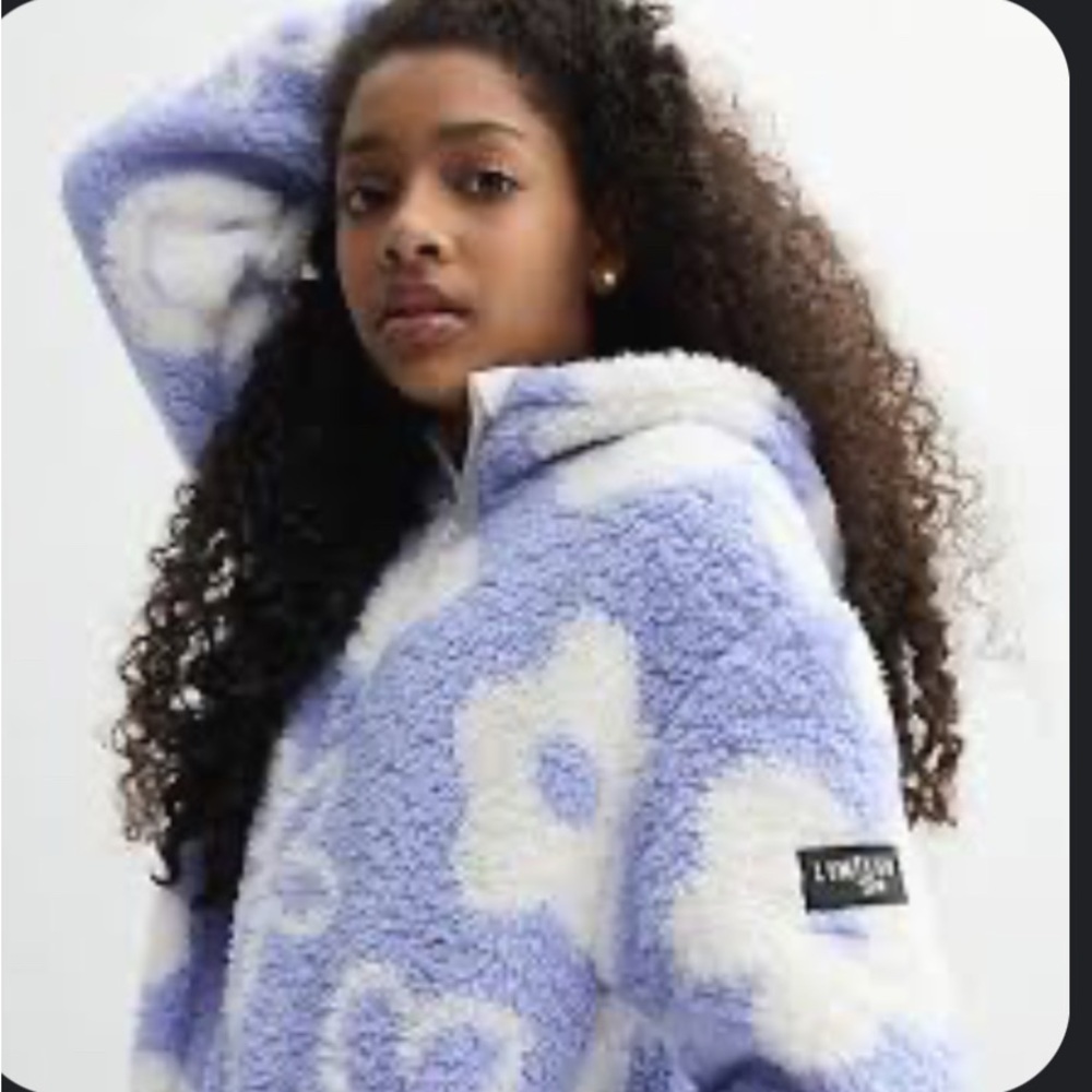 Limited Too • Blue/lilac/lavender and White • Floral • Hoodie • Sweatshirt • GUC